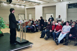 Spider reading at VPL